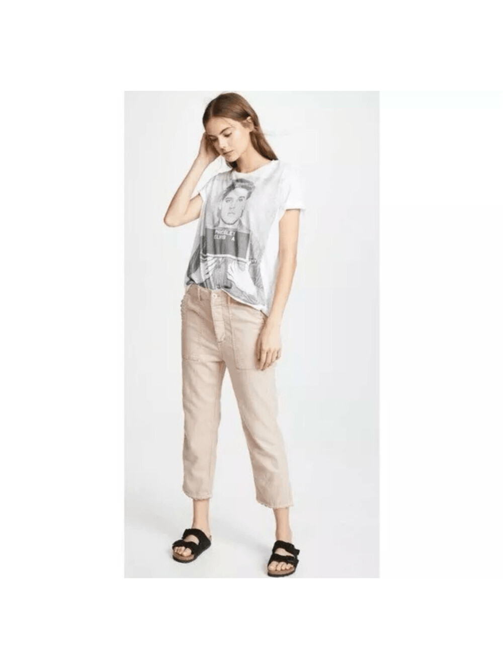 The Great Ric Rac Crop Pants Pastel Pink Size 27 Linen Relaxed Lagenlook Casual